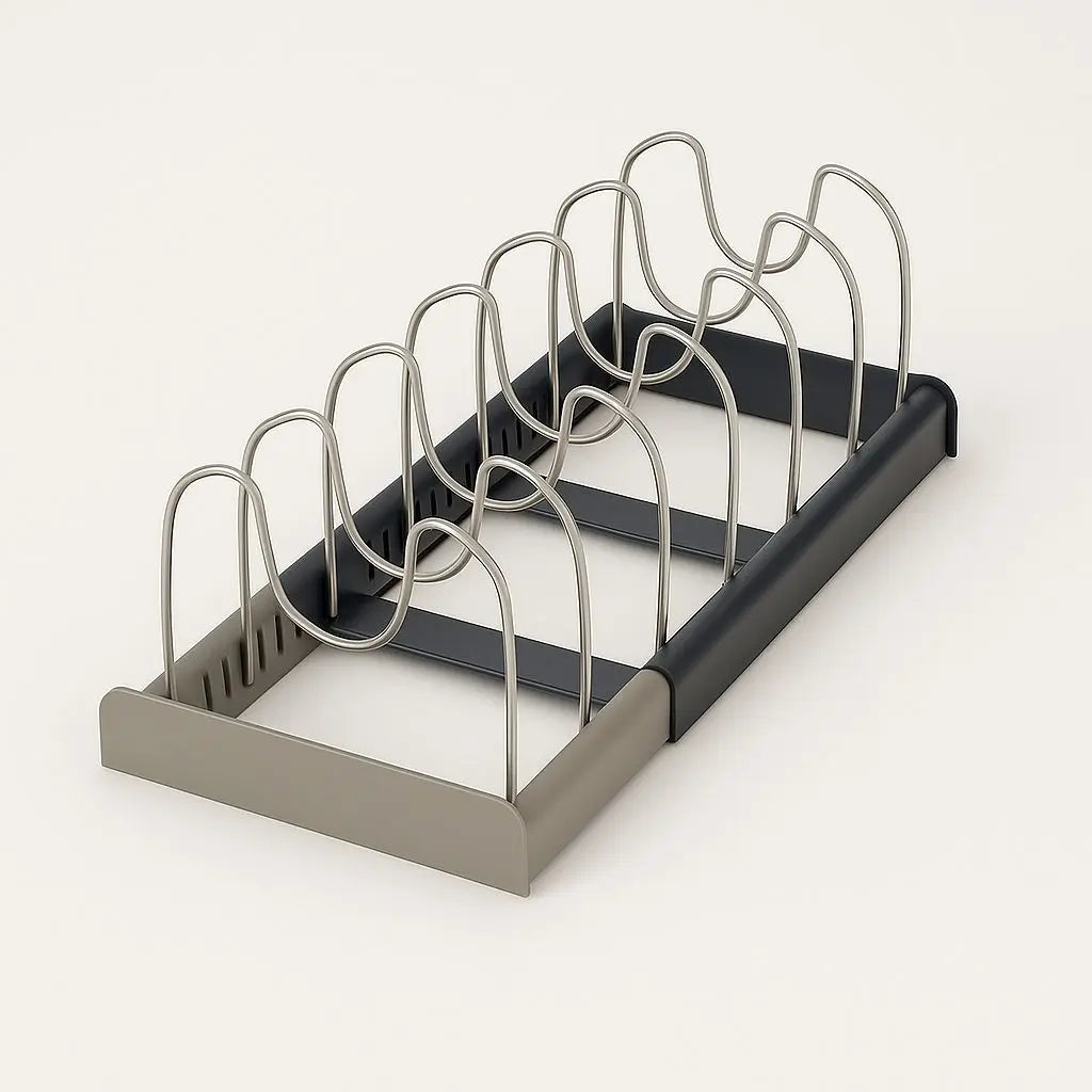 Ray Adjustable Stainless Steel Pot Lid Organizer