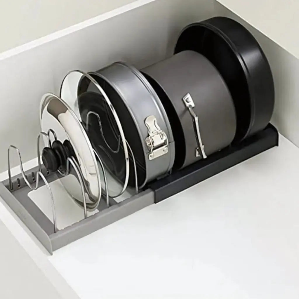 Ray Adjustable Stainless Steel Pot Lid Organizer
