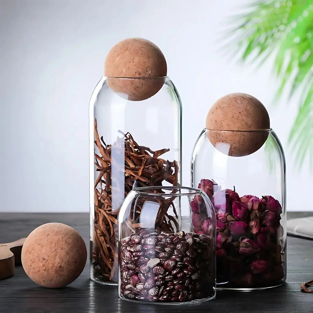 Milo Glass Storage Jar Set