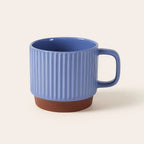 Caleb Ceramic Mug – Striped Pottery Cup