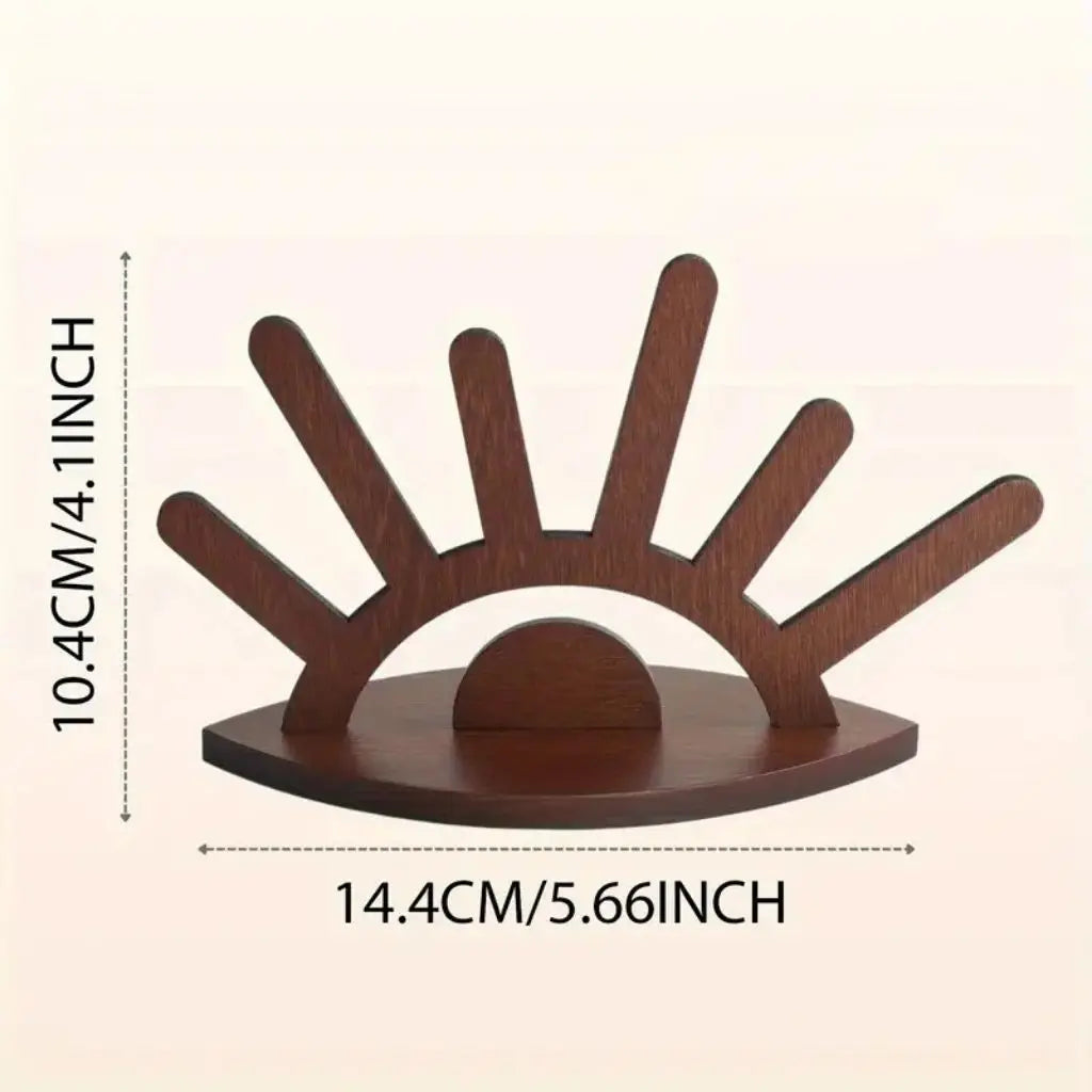 Sunburst Wooden Ring Holder