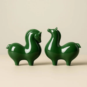 Clara Tangma Horse – Celadon Ceramic Good Fortune Figurine