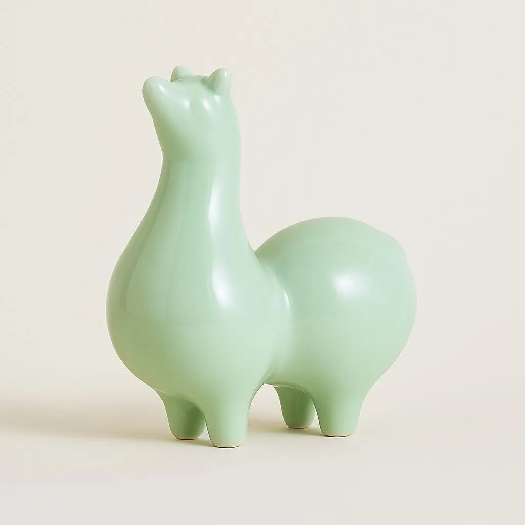 Clara Tangma Horse – Celadon Ceramic Good Fortune Figurine
