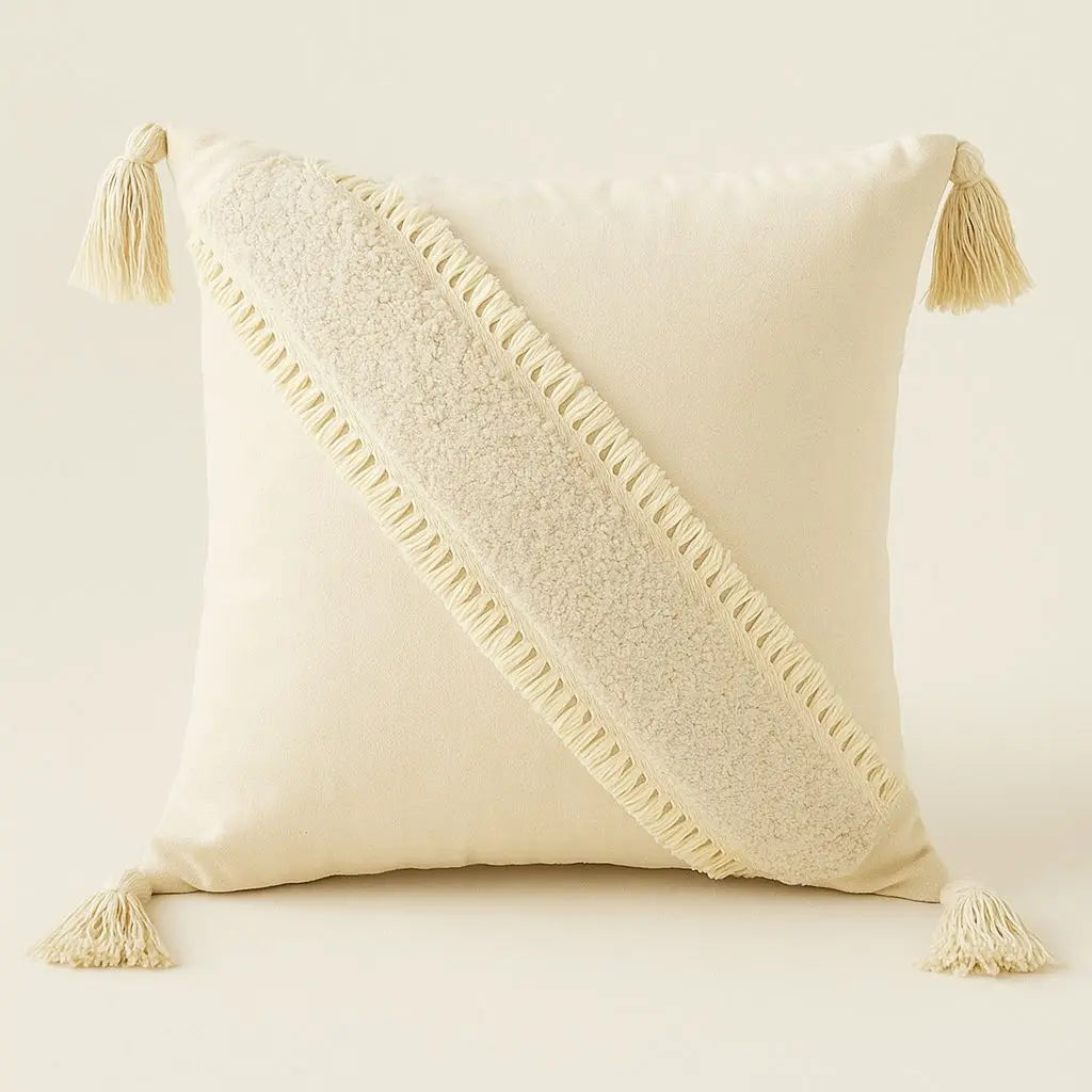 Boho Tufted Tassel Pillowcase Collection