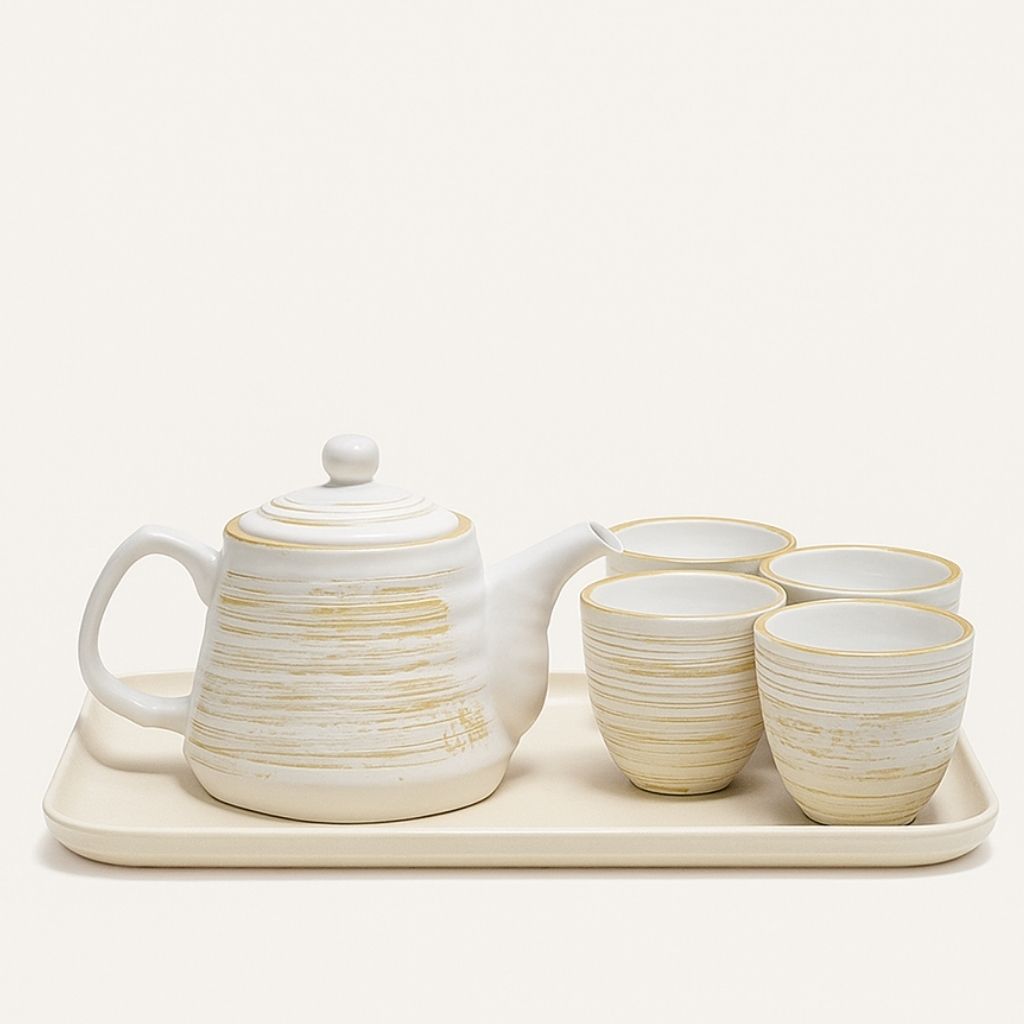 Soren Nordic Handcrafted Ceramic Tea Set