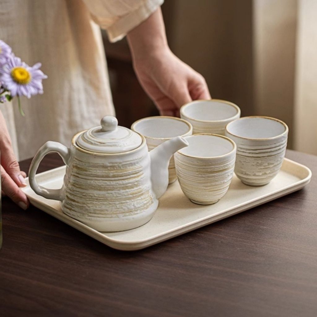 Soren Nordic Handcrafted Ceramic Tea Set