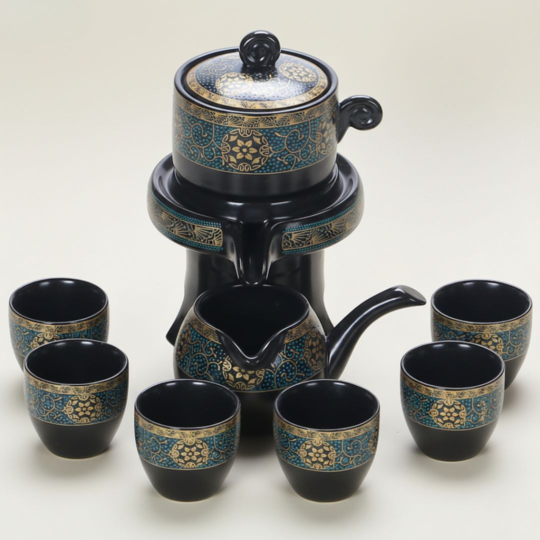 Imperial Glaze Ceramic Kungfu Tea Set