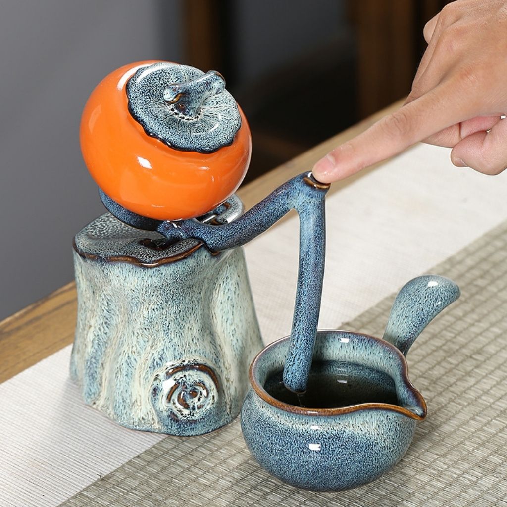Mingrui Persimmon Ruyi Automatic Tea Set