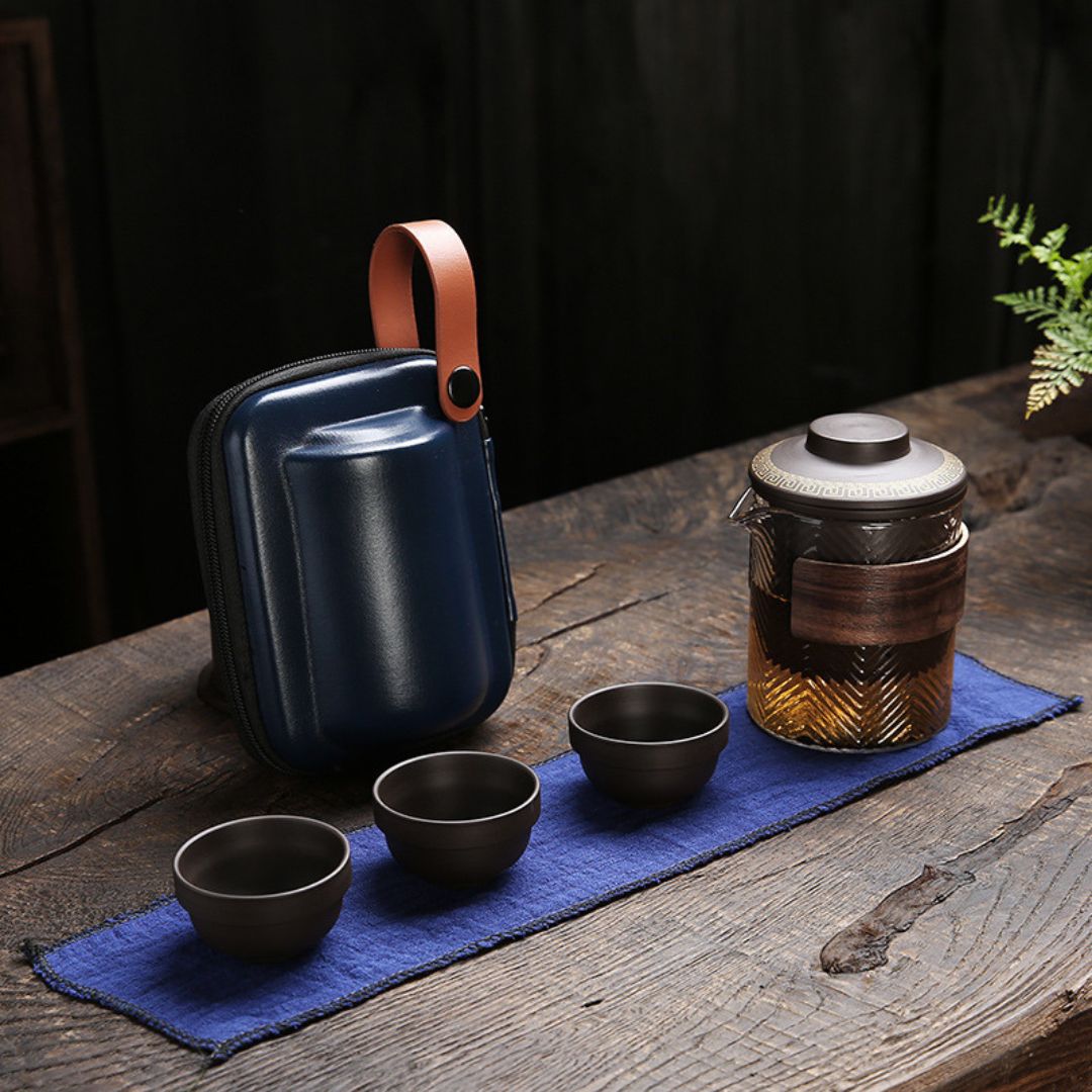 Kung Fu Gongfu Purple Clay Travel Tea Set