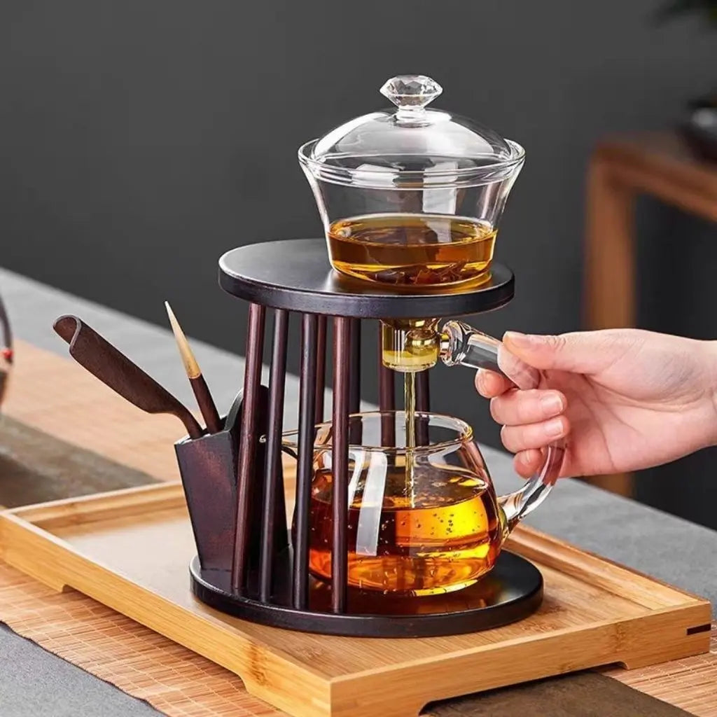 Magnetic Kung Fu Tea Brewing Set with Glass Cups