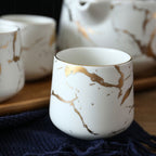 Astrid Marble Ceramic Tea Set