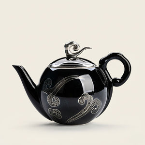 Xiangyun Black Ceramic Teapot
