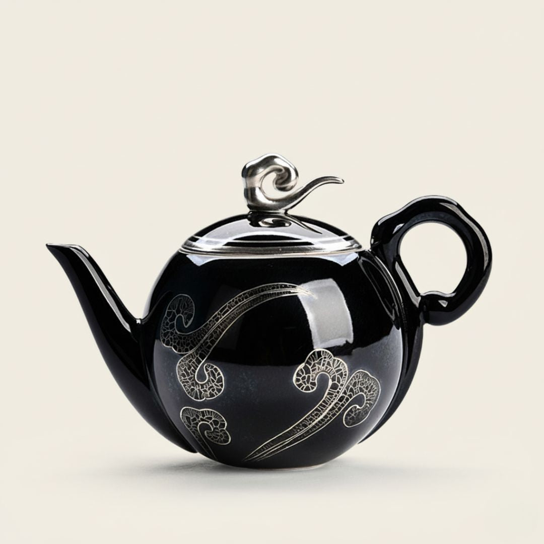 Xiangyun Black Ceramic Teapot