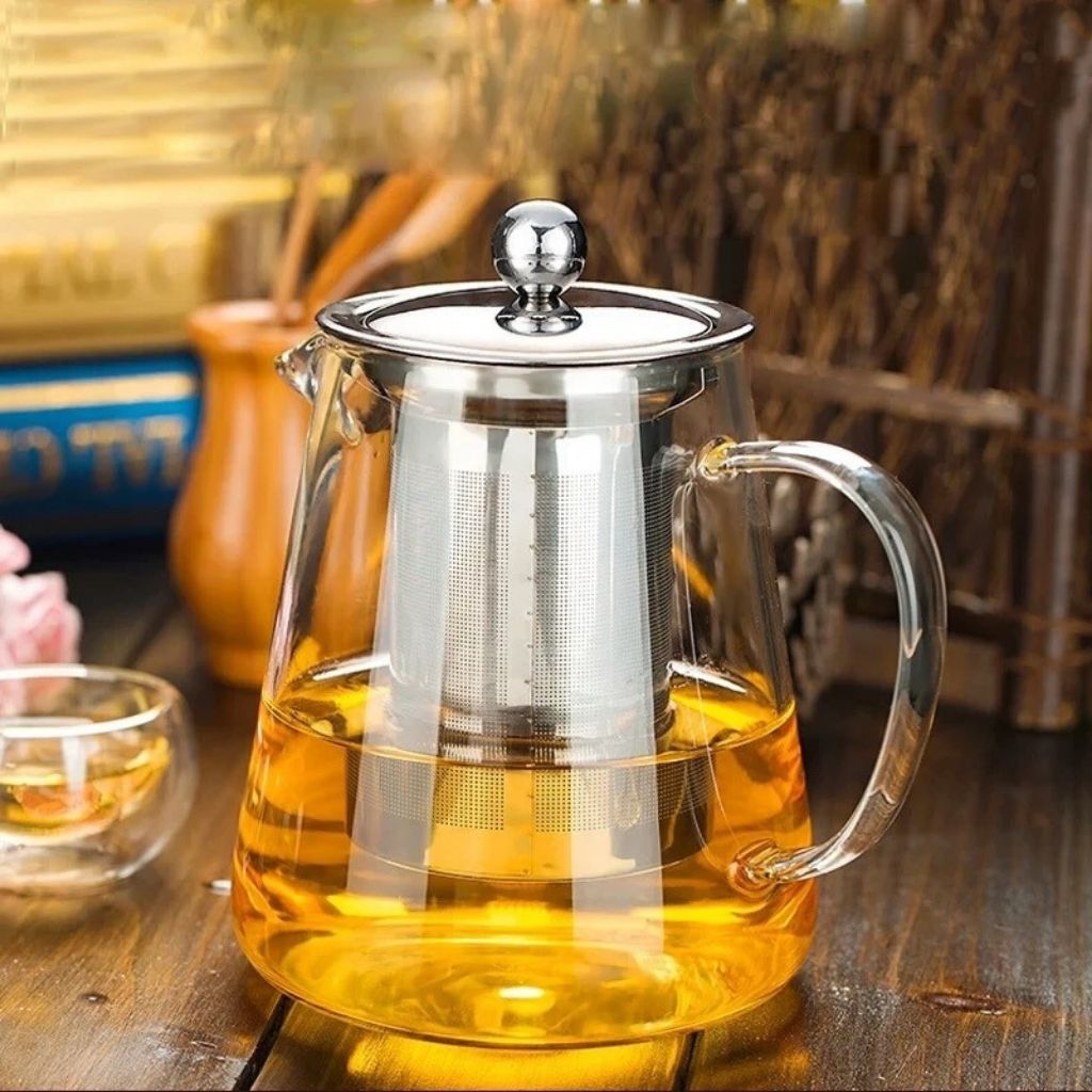 Arthas Heat-Resistant Glass Teapot with Stainless Steel Infuser