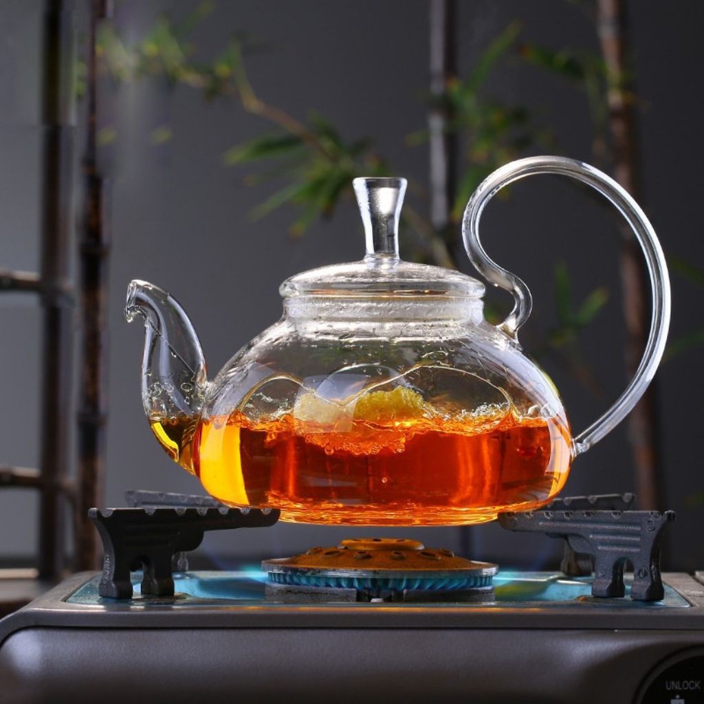 Aruba Heat-Resistant Glass Teapot
