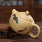 Hiro Hand-Painted Clay Traditional Teapot