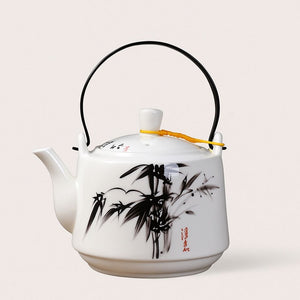 Eliana Kaolin Ceramic Teapot With Strainer