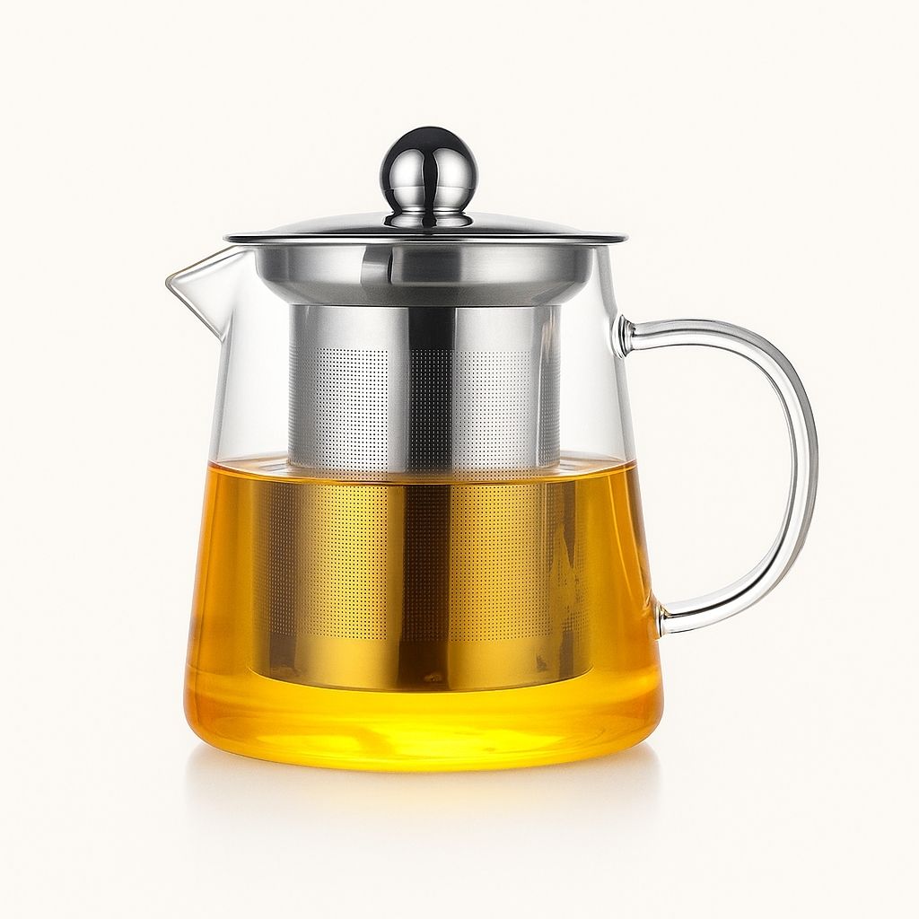 Arthas Heat-Resistant Glass Teapot with Stainless Steel Infuser