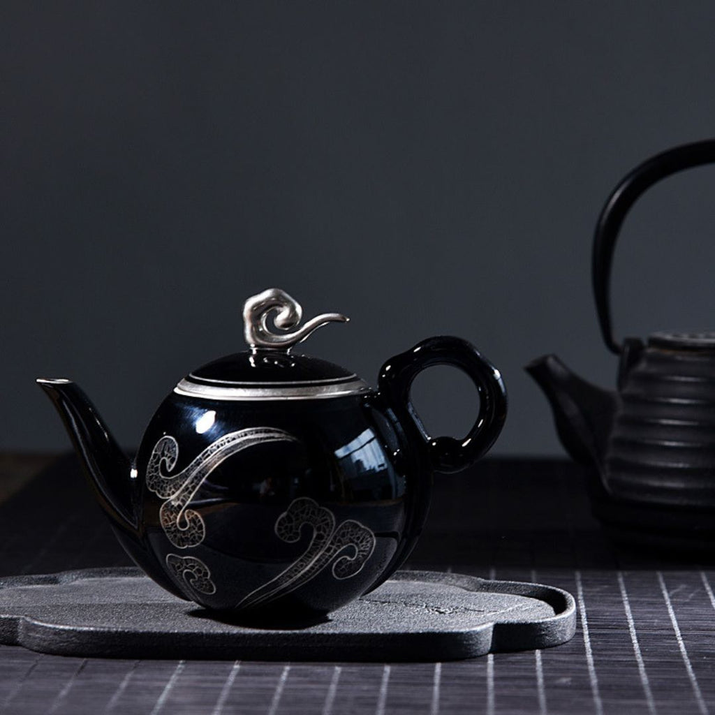 Xiangyun Black Ceramic Teapot