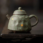 Yixing Japanese Moss Glaze Stoneware Teapot