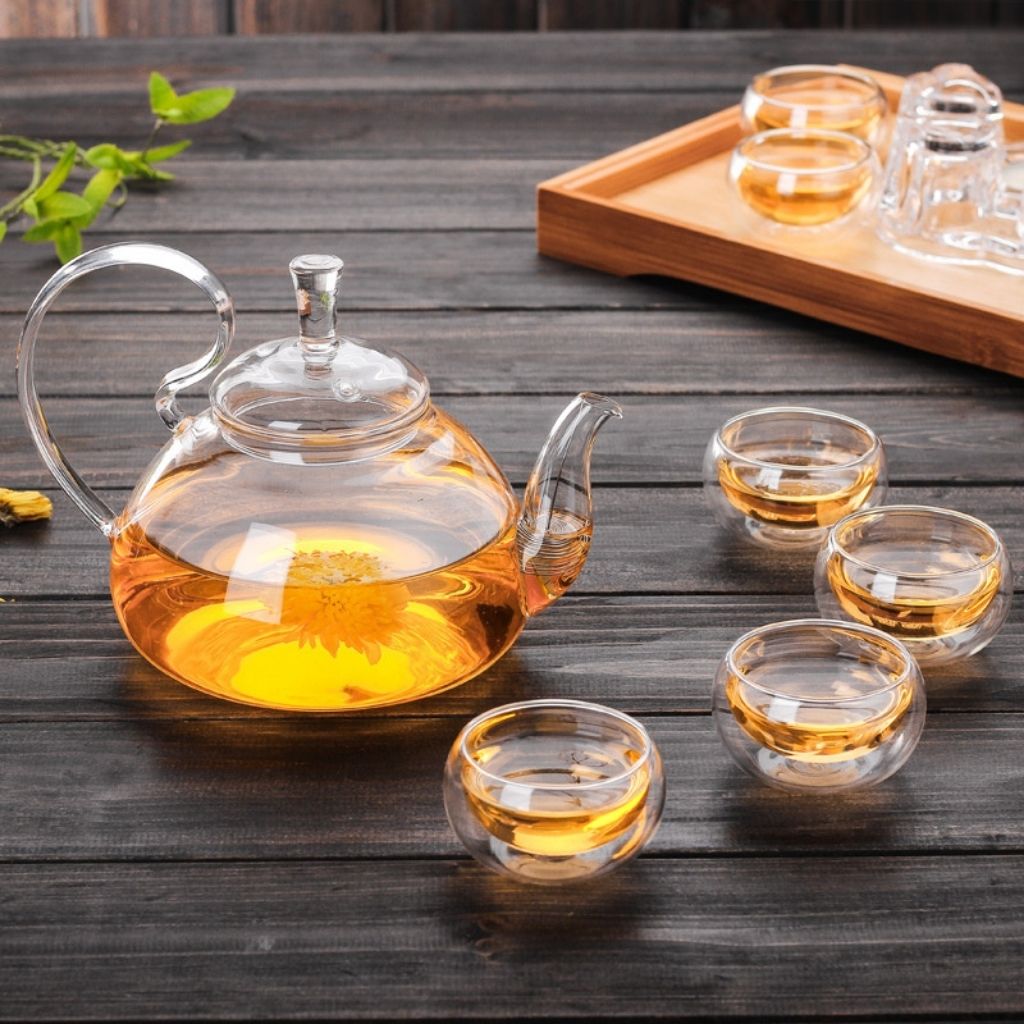 Aruba Heat-Resistant Glass Teapot