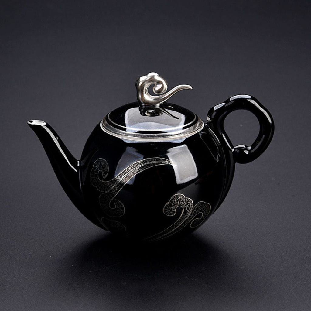 Xiangyun Black Ceramic Teapot