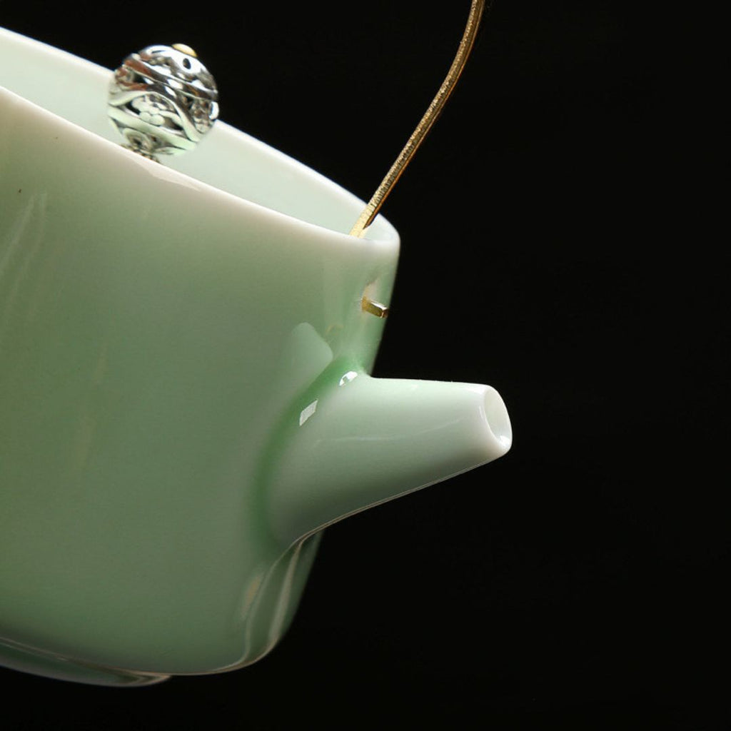 Azure Celadon Ceramic Teapot