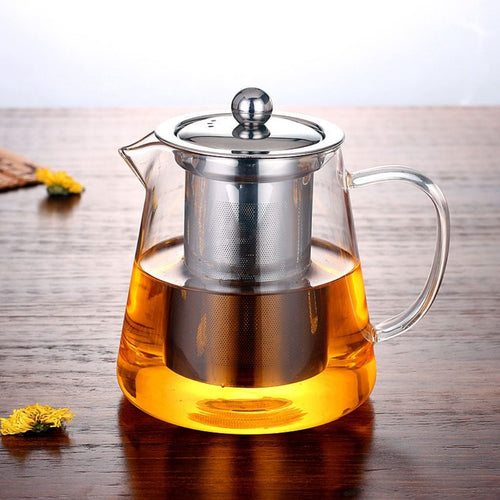 Arthas Heat-Resistant Glass Teapot with Stainless Steel Infuser