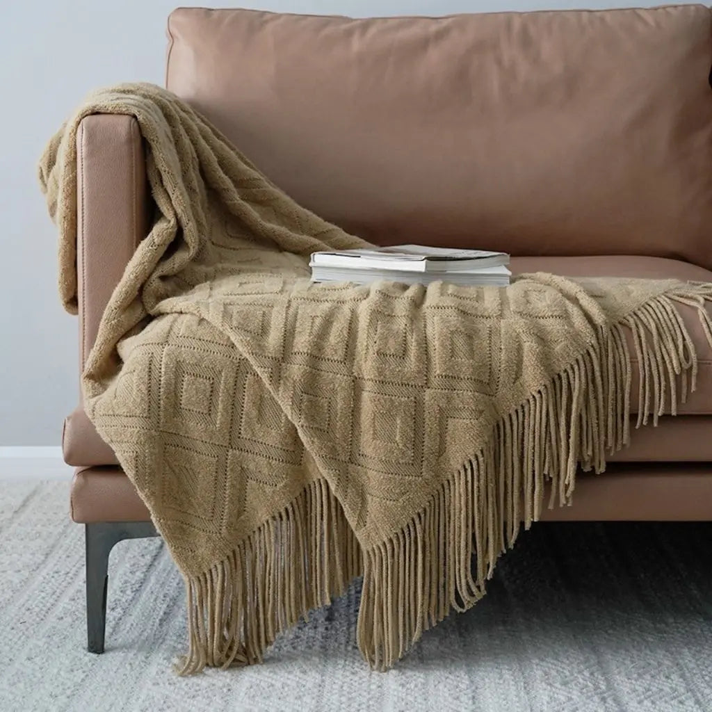 Elena Jacquard Knit Throw