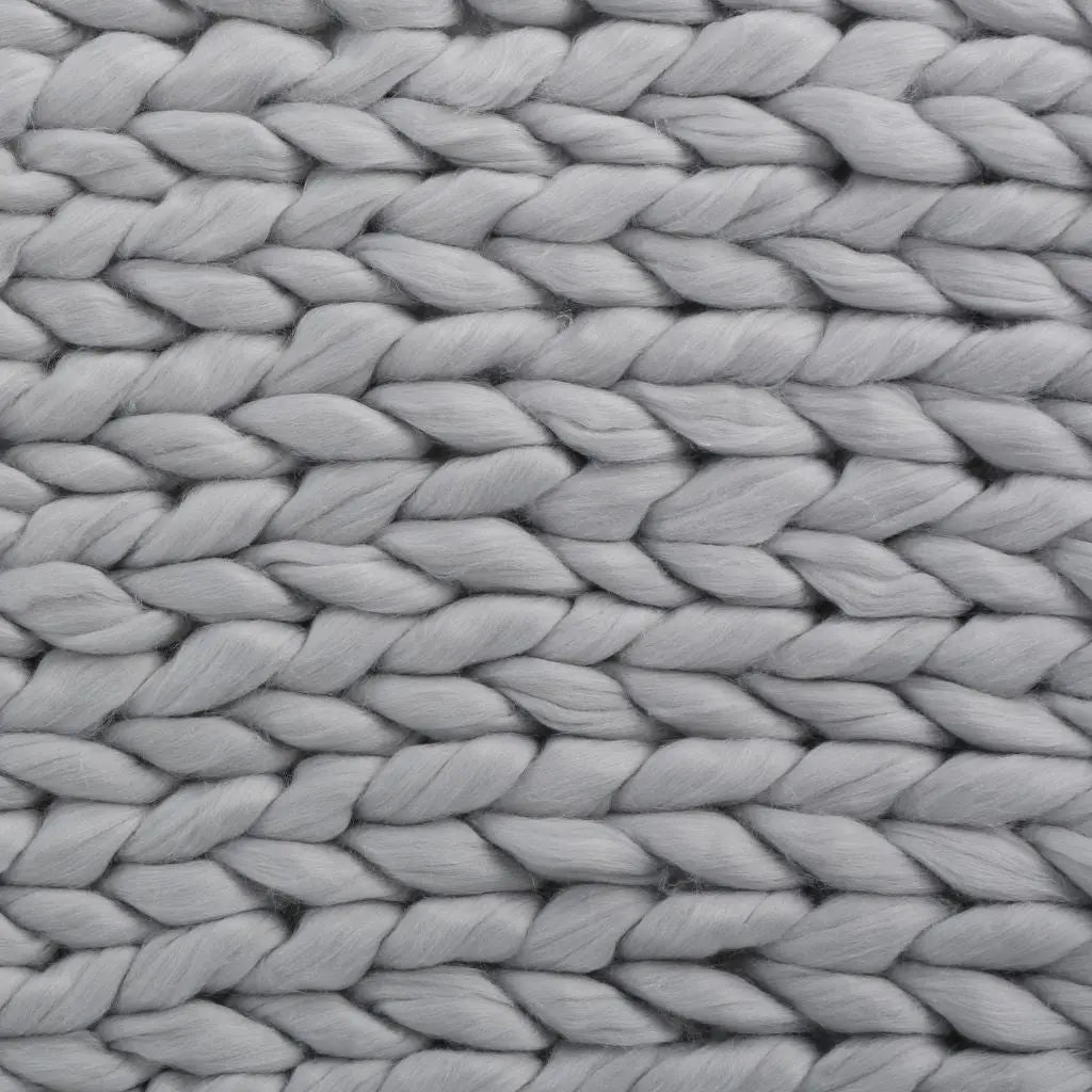 Handcrafted Chunky Wave Knit Throw Blanket