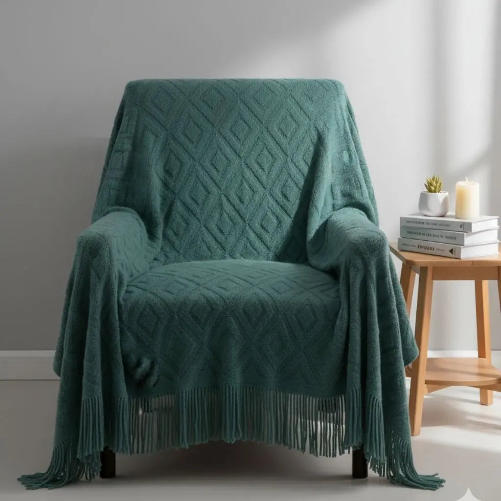 Elena Jacquard Knit Throw