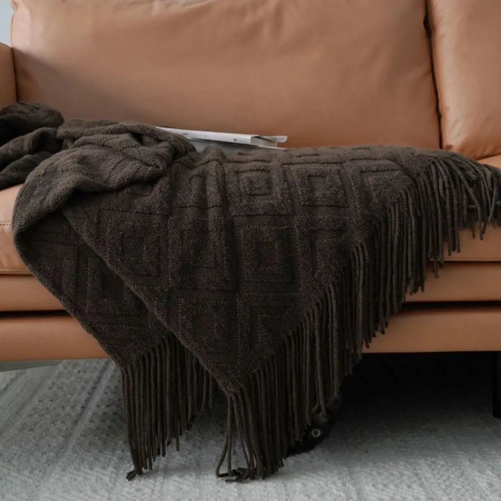 Elena Jacquard Knit Throw