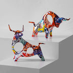 Toroh Graffiti Bull Figurines