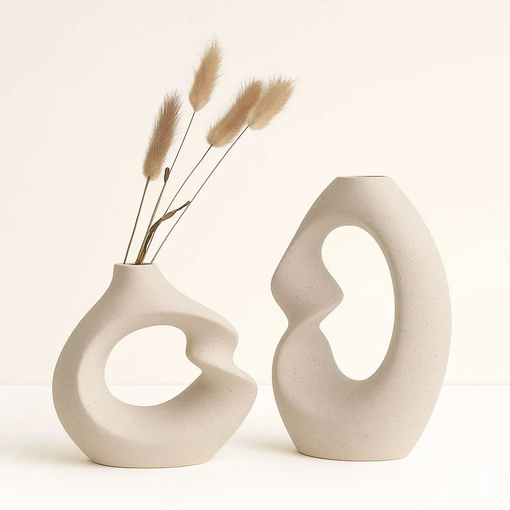 Twig Flow Nordic Ceramic Vase Set