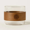 Orlando Walnut Ring Borosilicate Glass Tea Cup
