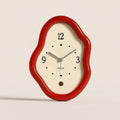 Wavy Wooden Table Clock