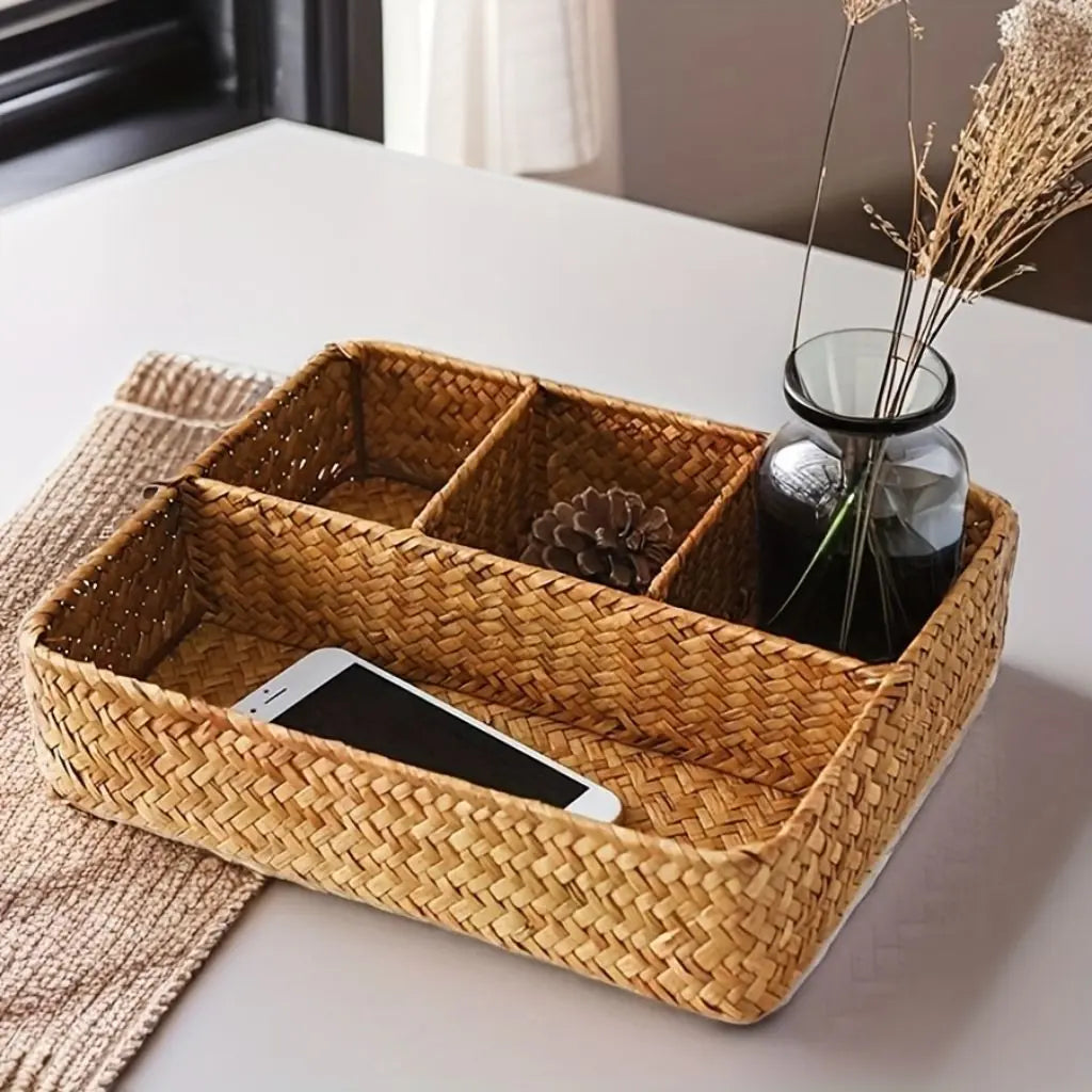 Willow Woven Organizer Basket