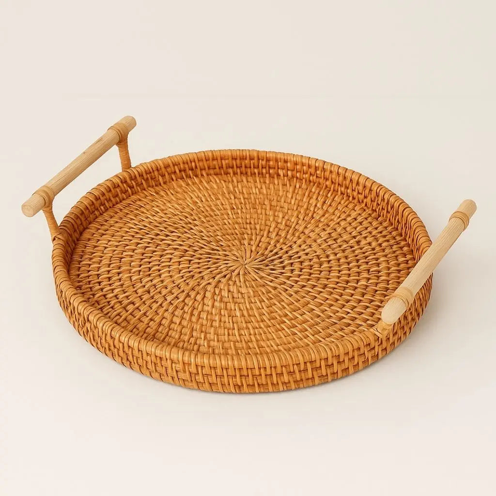 Elora Rattan Woven Handcrafted Storage Tray