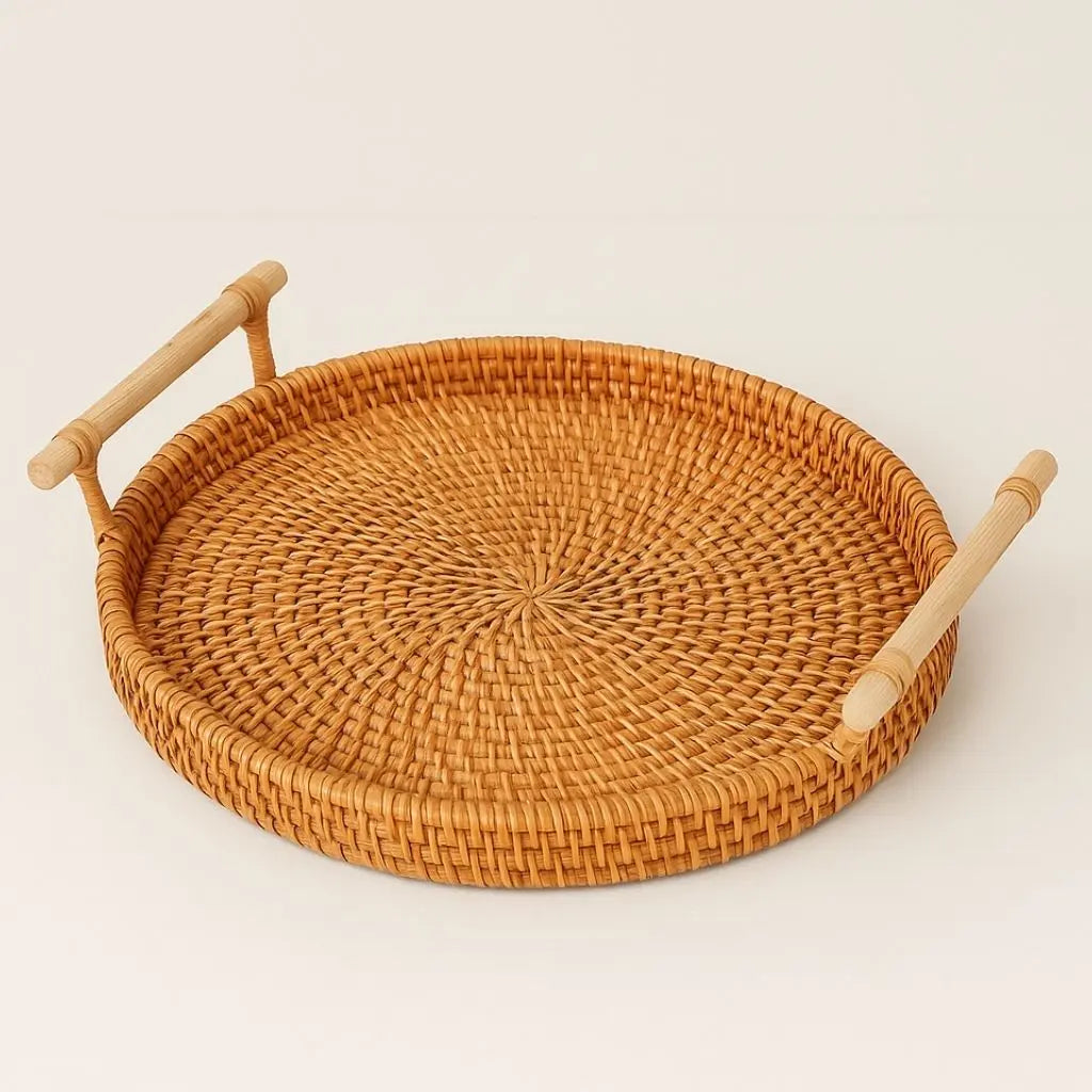 Elora Rattan Woven Handcrafted Storage Tray