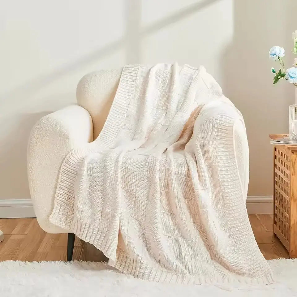 Wyrm Blocks Knitted Quilt