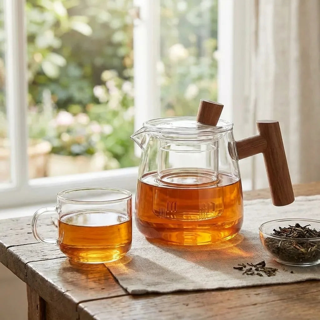 Carly Borosilicate Glass Teapot