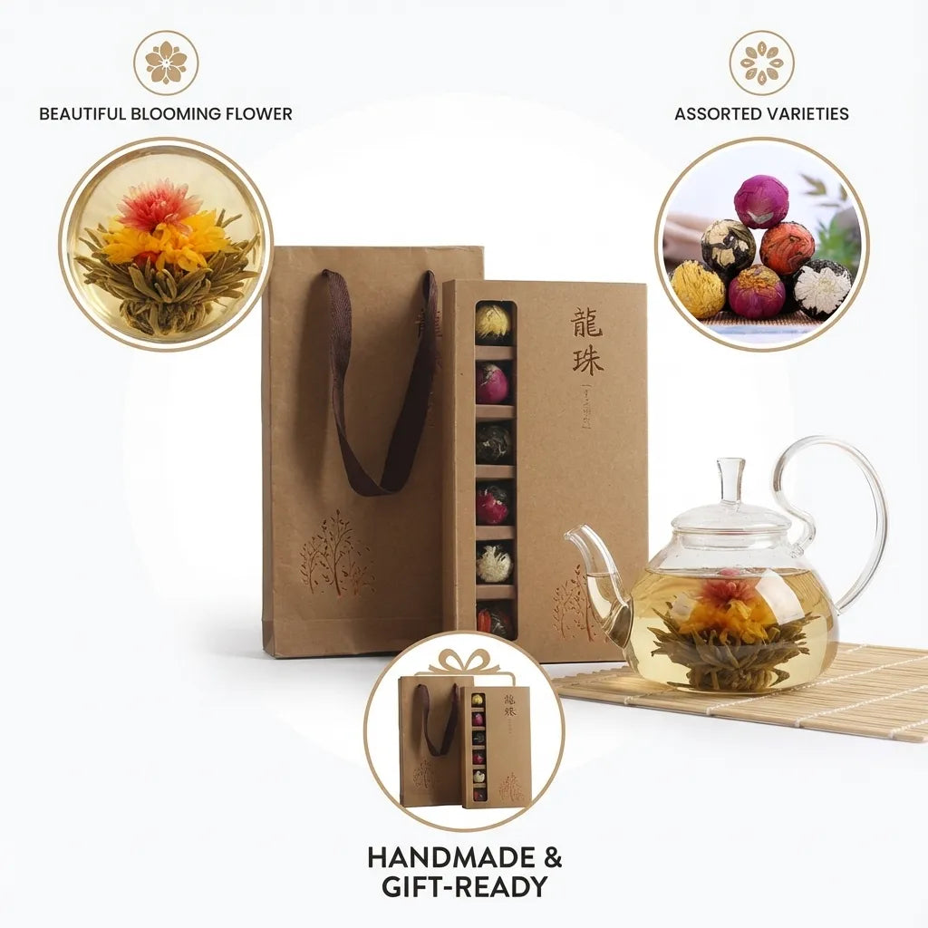 Blooming Flower Tea Balls 18 Pieces | Pu-erh Dragon Ball Tea
