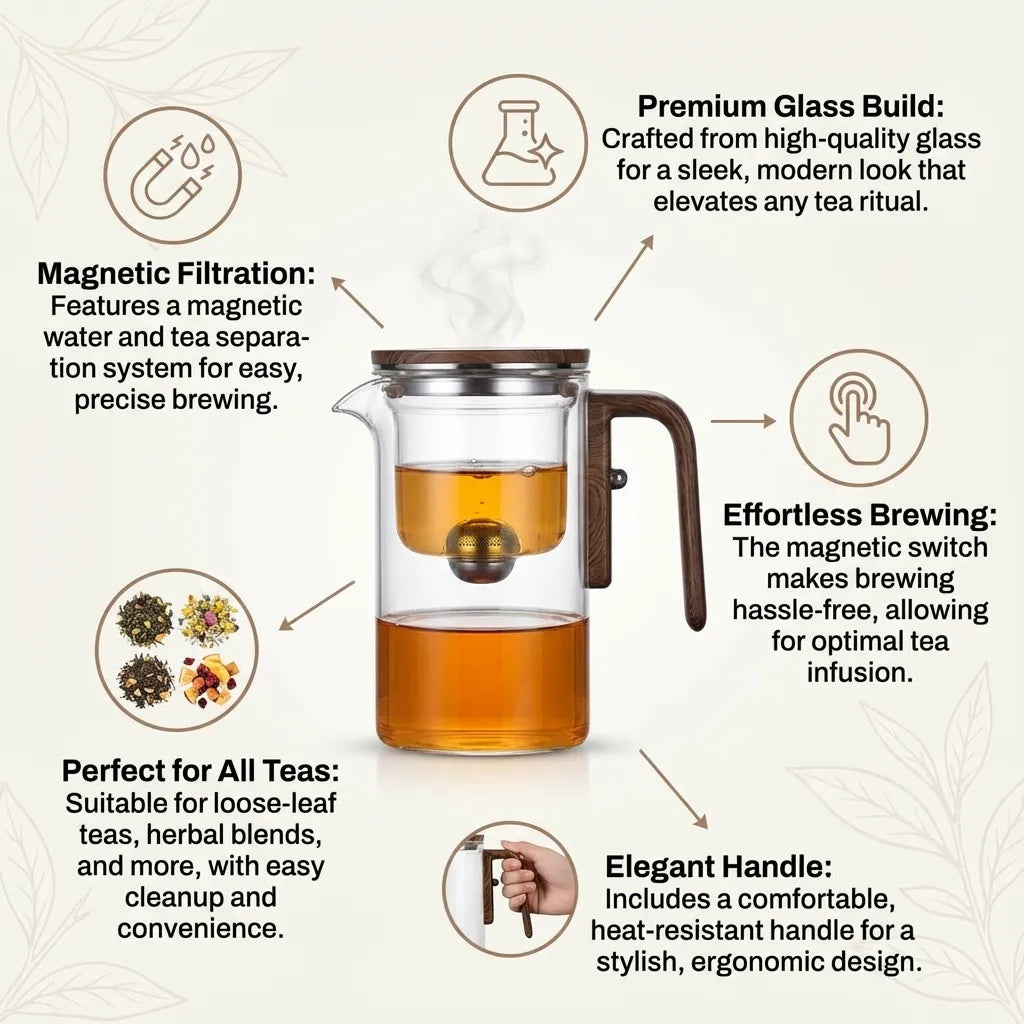 ZenPour Magnetic Filtration Teapot