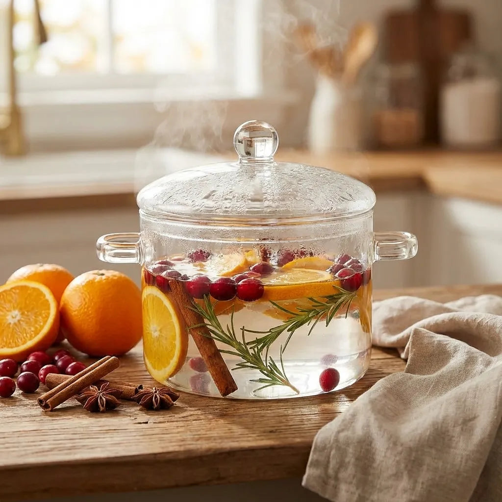 Miles Glass Cooking Pot – Borosilicate Simmer Pot
