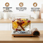 Miles Glass Cooking Pot – Borosilicate Simmer Pot