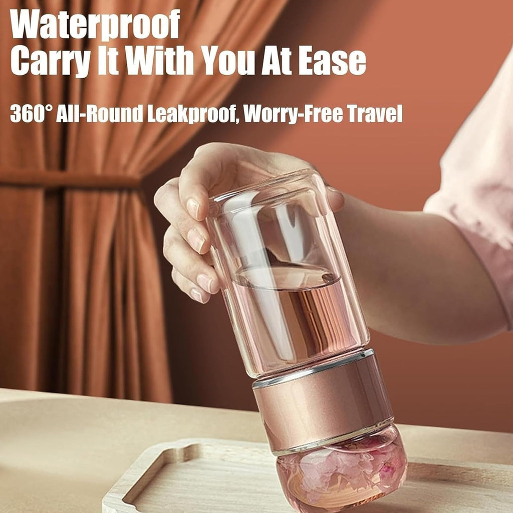 Calmora Dual-Layer Tea Infuser Bottle