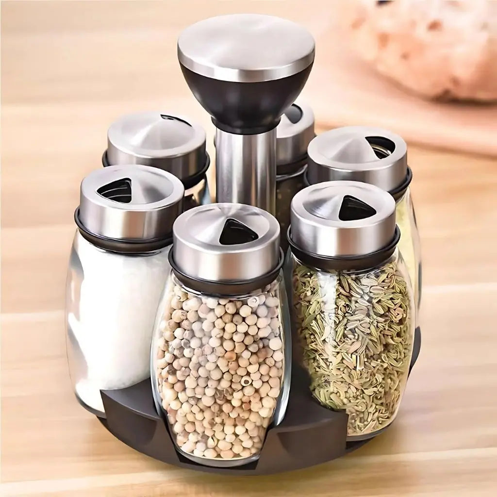 Marissa Rotating Spice Jar Set