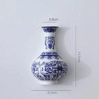 Ceramic Blue & White Wall Vase
